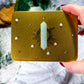 Golden Radiance Tea | Good Fortune Herbal Tea in Gold Crystal Tin with Green Aventurine or Rose Quartz