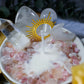 Teacup Crystal Ritual Candles | Floral Crystal Candles for Abundance, Clarity, Joy, Intuition, Wisdom & Peace