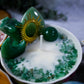 Teacup Crystal Ritual Candles | Floral Crystal Candles for Abundance, Clarity, Joy, Intuition, Wisdom & Peace