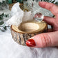 Wooden Tealight Holders for Ritual Balance | Crystal Moons, Towers & Sun Charms