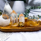 Clear Quartz Mini Altar Tray | Tarot, Tealight & Incense Holder | Crystal Ritual Tray | 7.5 x 4.5 Inches