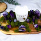 Violet Veil Altar | Amethyst Crystal Altar | Intuition & Calm Ritual Altar with Moon Phase Oil Burner