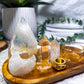 Clear Quartz Mini Altar Tray | Tarot, Tealight & Incense Holder | Crystal Ritual Tray | 7.5 x 4.5 Inches