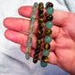 Earth Magic Bracelet Stack | Prehnite, Tiger’s Eye + Green Aventurine
