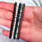 Grounding Crystal Bracelet Stack | Smoky Quartz, Moss Agate, Tree Agate + Obsidian