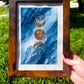 Healing + Lunar Energy Art |  7x10 Framed Original Watercolor