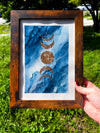 Healing + Lunar Energy Art |  7x10 Framed Original Watercolor