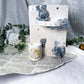 Celestial Harmony Ceramic Altar | White 5x7 with Celestite, Clear Quartz Moon, Gold Sun & Star Accents