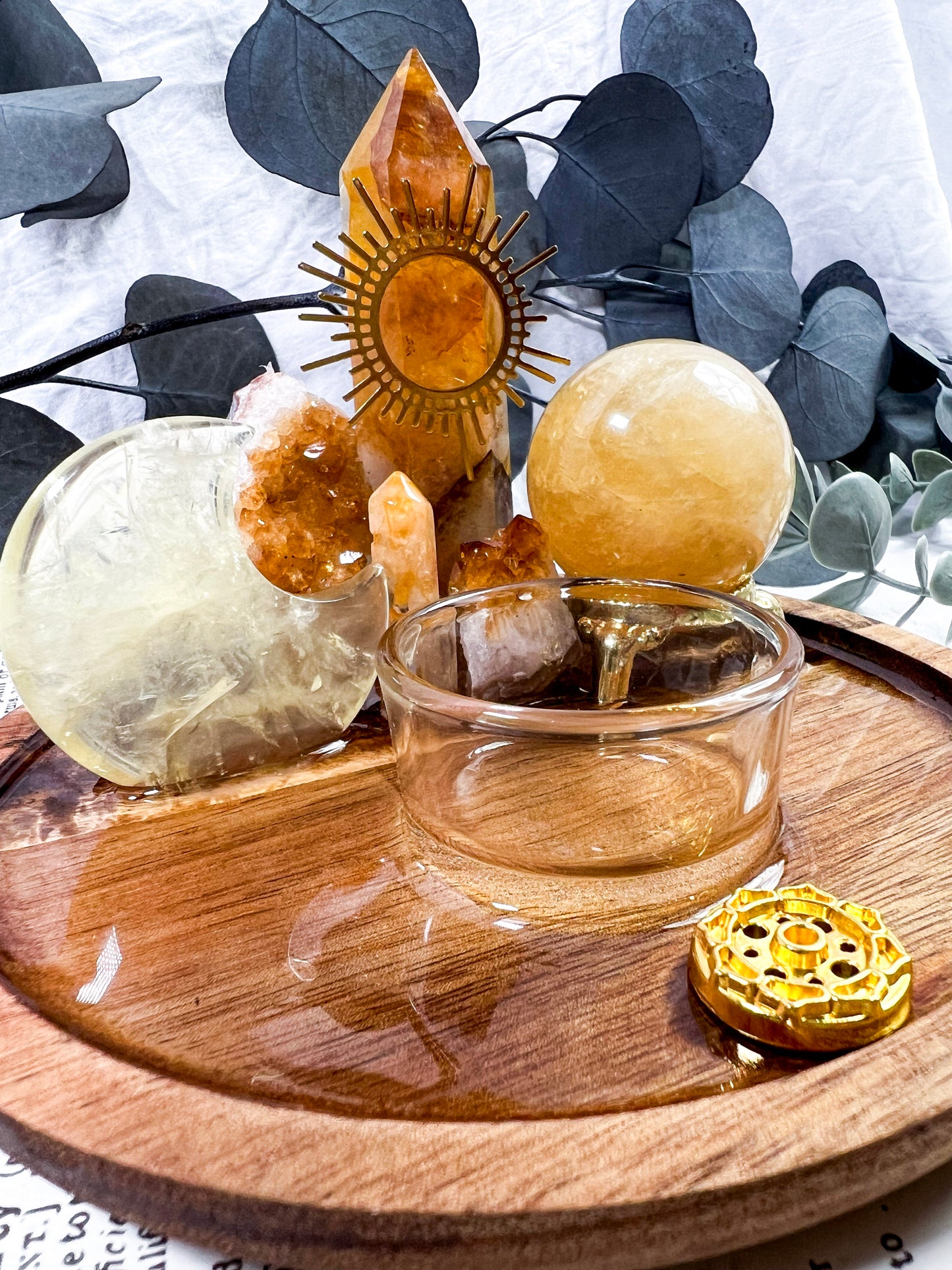 Golden Soul Glow | Candle + Tarot Altar