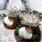 Clear Quartz Moon Acacia Coaster | Wooden Altar Plate with Sun Charm, Tealight Holder & Lotus