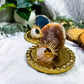 Dual Veil Mini Altar Set | Flower Agate & Rose Quartz OR Angelite & Clear Quartz with Chime & Incense Holder