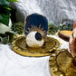 Dual Veil Mini Altar Set | Flower Agate & Rose Quartz OR Angelite & Clear Quartz with Chime & Incense Holder