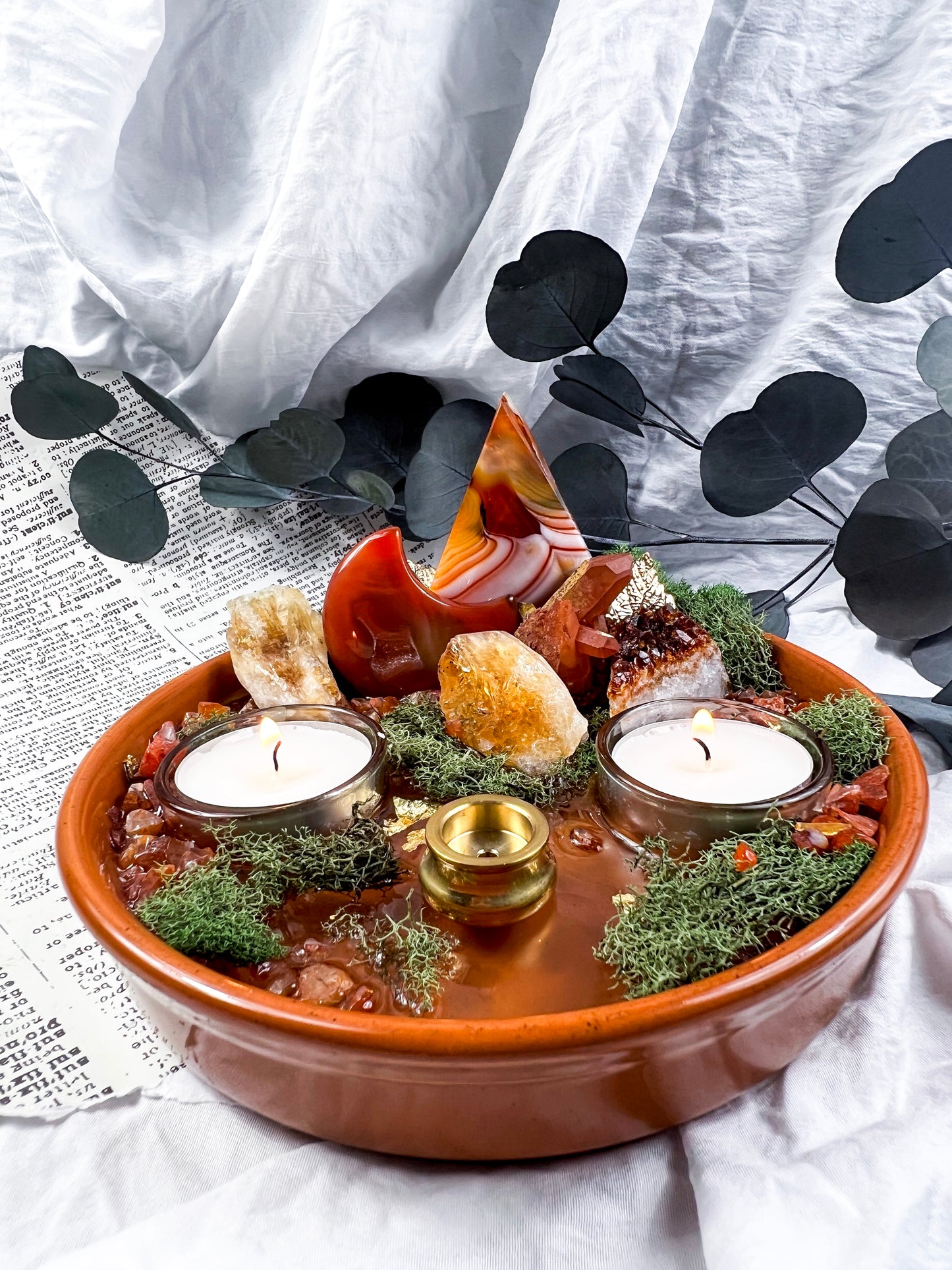 The Solar Bowl | Incense + Candle Holder