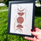 Lunar Protection Wall Art | Framed Botanical Moon Phase Artwork