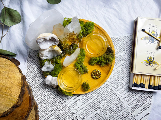 Quartz Amplifier | Incense + Candle Holder