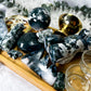 Growth & Grounding Moss Agate Altar Set | Bamboo Tray with Goddess, Carvings, Offering Bowl & Ritual Tools