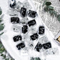 Moonstone and Obsidian Runes with Silver Inlay | Crystal Rune Set for Lunar Magic and Protection
