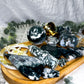 Growth & Grounding Moss Agate Altar Set | Bamboo Tray with Goddess, Carvings, Offering Bowl & Ritual Tools