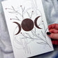 Protection + Shadow Work Art | 7x9 Original Witchy Drawing