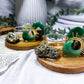 Green Aventurine & Pyrite Tealight Incense Holder | Mini Money Altar | Abundance Crystal Decor