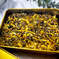 Golden Radiance Tea | Good Fortune Herbal Tea in Gold Crystal Tin with Green Aventurine or Rose Quartz