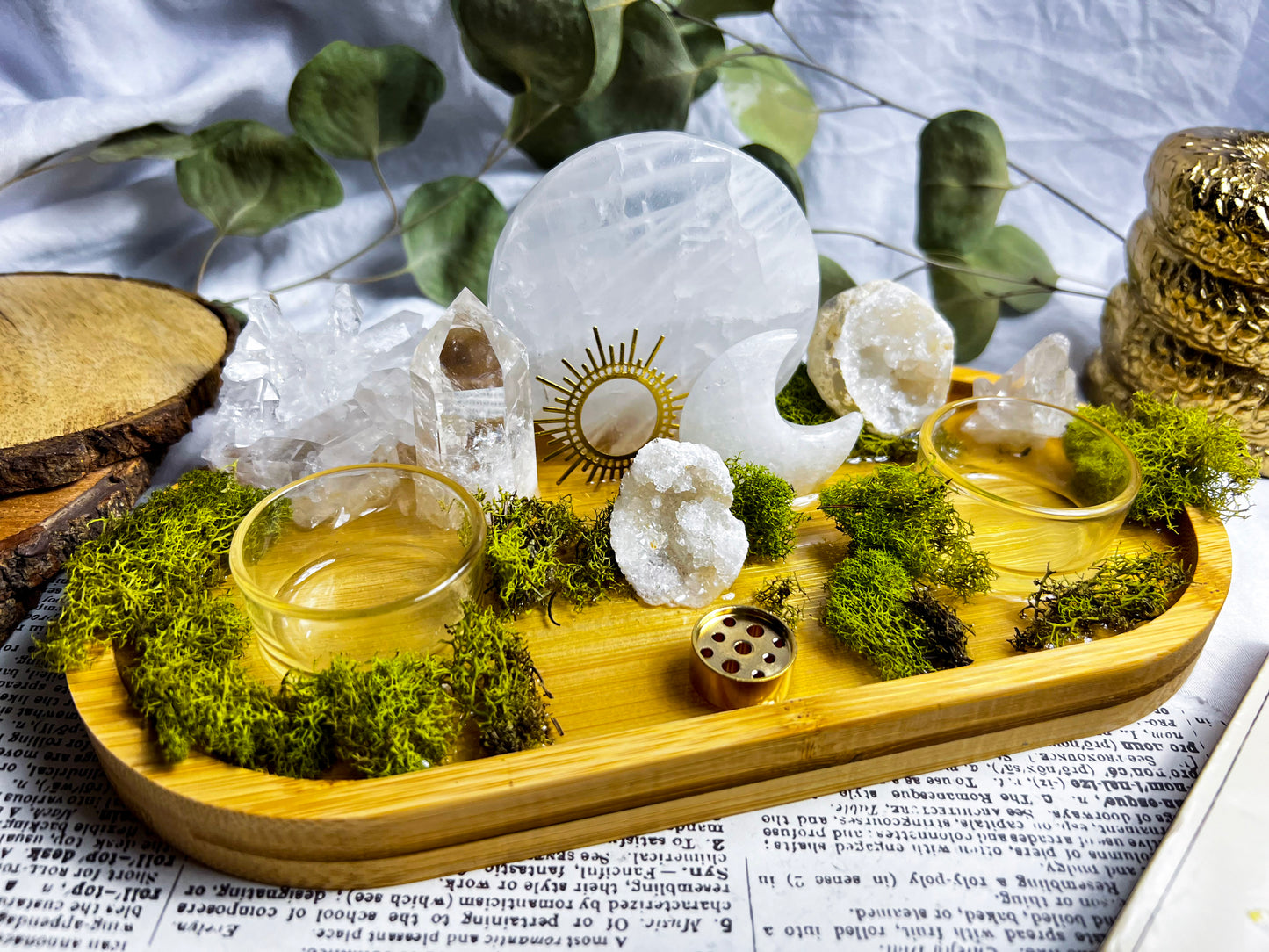 Quartz Amplifier | Incense + Candle Holder