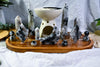 Lunar Balance Altar | Moonstone Crystal Altar | Lunar Balance Ritual Altar with Yin Yang Triple Moon Oil Burner