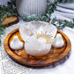 Clear Quartz Mini Altar | Crystal Tarot Bowl with Double Flower Vases | Moon Ritual & Meditation Decor