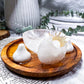 Clear Quartz Mini Altar | Crystal Tarot Bowl with Double Flower Vases | Moon Ritual & Meditation Decor