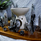 Lunar Balance Altar | Moonstone Crystal Altar | Lunar Balance Ritual Altar with Yin Yang Triple Moon Oil Burner