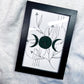 Growth + Prosperity Art | 4x6 Framed Original Witchy Painting