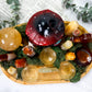 Creativity & Vitality Bamboo Tray | Golden Healer Sphere with Carnelian, Lemon Quartz & Aventurine Altar