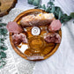 Pink Amethyst & Rose Quartz Tealight Holder | Crystal Flower Vase Altar Decor | Self Love Ritual Tray | 5.5 Inch