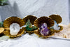 Gilded Shell Crystal Dish | Crystal Seashell Altar Dish for Healing, Calm, Intuition & Abundance