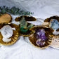 Gilded Shell Crystal Dish | Crystal Seashell Altar Dish for Healing, Calm, Intuition & Abundance