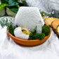 White Reset Selenite & Clear Quartz Altar | Energy Cleansing, Clarity & Reset Setup with Incense & Tealight