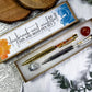 Daybreak Nightfall Pen Set for Creativity and Intuition | Gold and Silver Crystal Infused Pens