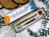 Daybreak Nightfall Pen Set for Creativity and Intuition | Gold and Silver Crystal Infused Pens