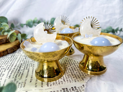 Wickless Candles | Crystal Melt Offerings | Calm, Clarity, Protection