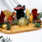 Creativity & Vitality Bamboo Tray | Golden Healer Sphere with Carnelian, Lemon Quartz & Aventurine Altar