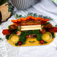 Carnelian & Golden Healer Crystal Altar | Double Tealight, Tarot, Incense Holder & Lotus Altar