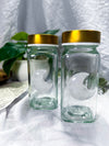 Moonlit Clarity | Clear Quartz Moon Water Bottle for Ritual Water, Cleansing and Intention Setting
