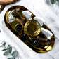 444 | Smoky Lumen | Gold Tray Altar