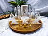 Clear Quartz Crystal Altar | Moon Oil Burner, Four Tealight Holders, Double Chime Holders & Offering Bowl