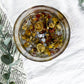 Celestial Balance Charging Bowl | Clear Quartz Moon, Solar Charm, and Soothing Blue Lace Blend