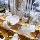 Clear Quartz Crystal Altar | Moon Oil Burner, Four Tealight Holders, Double Chime Holders & Offering Bowl