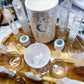 Clear Quartz Crystal Altar | Moon Oil Burner, Four Tealight Holders, Double Chime Holders & Offering Bowl