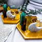 Green Aventurine Citrine Howlite & Tiger’s Eye Tarot Tealight Incense Holder | Mini Crystal Altar