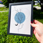Tranquility + Faith Art | 6x9 Framed Original Celestial Drawing