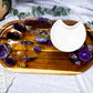 Amethyst Crystal Altar | Moon Phase Oil Burner, Tealight Holder & Incense Holder